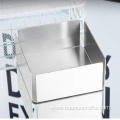 Square tissue box with stainless steel thickness